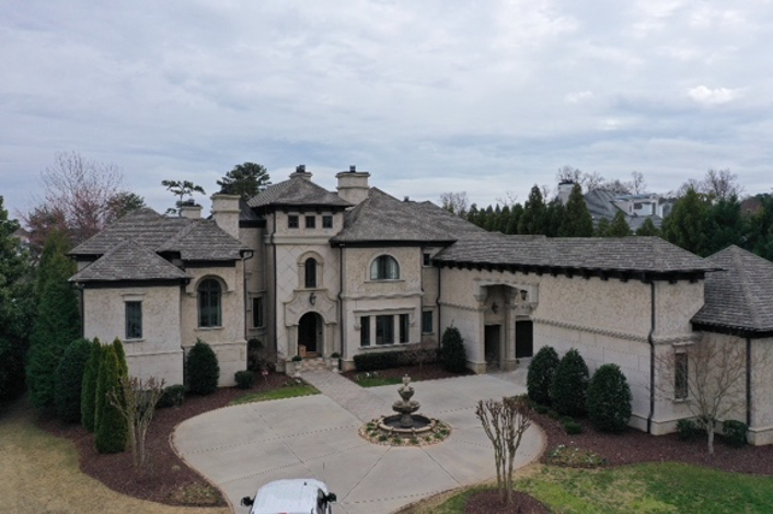 large house and driveway