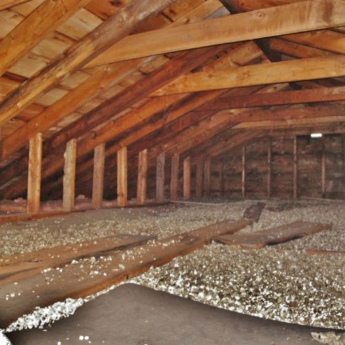 Attic in home