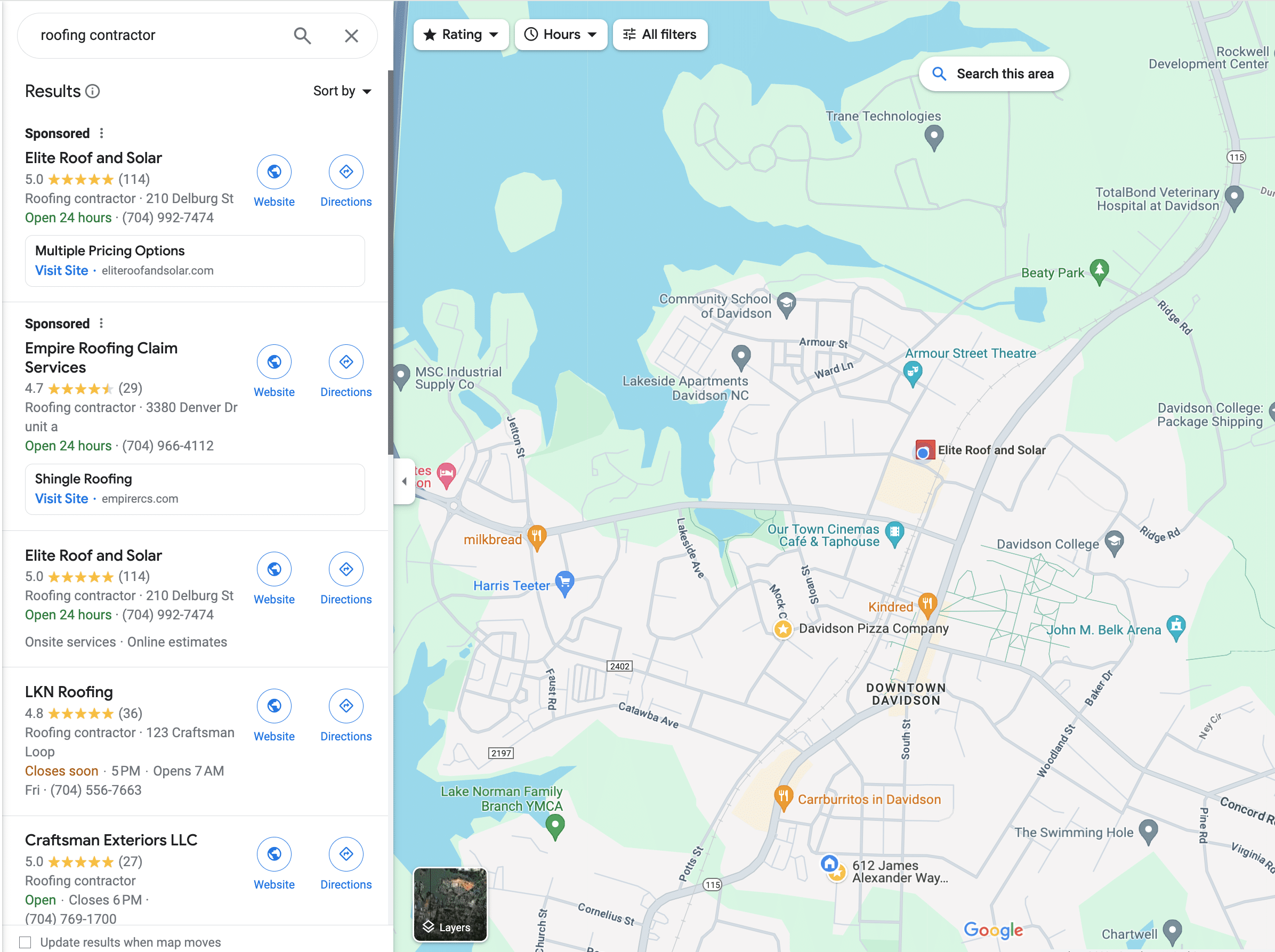 Choosing the Right Contractor for Your Roofing Project 1 Search results for "roofing contractor" on a map can help lead you to the right contractor in your area. Be sure to expand your search as most roofers cover a broad geographic area.