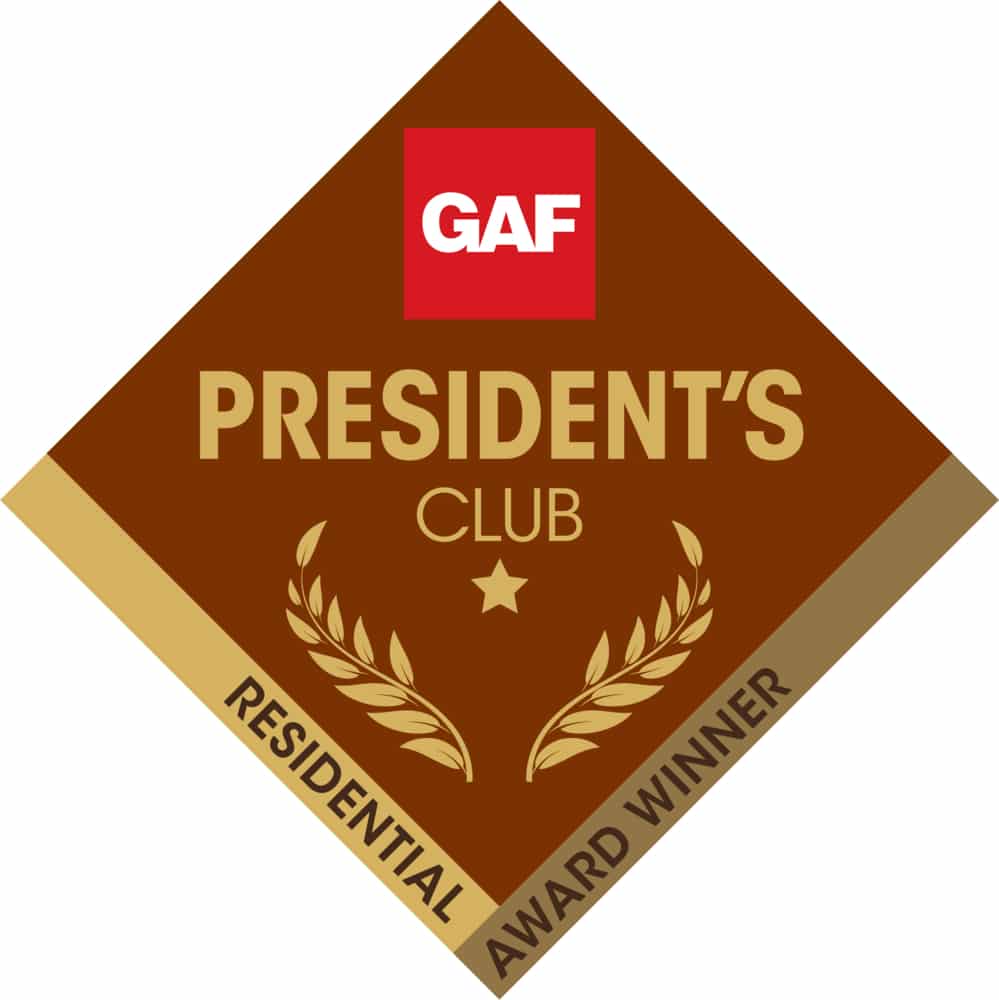 GAF President’s Club Represents the Top 1% and Best Roofing Companies in the Country 2 Presidents Club_1 Star_Residential