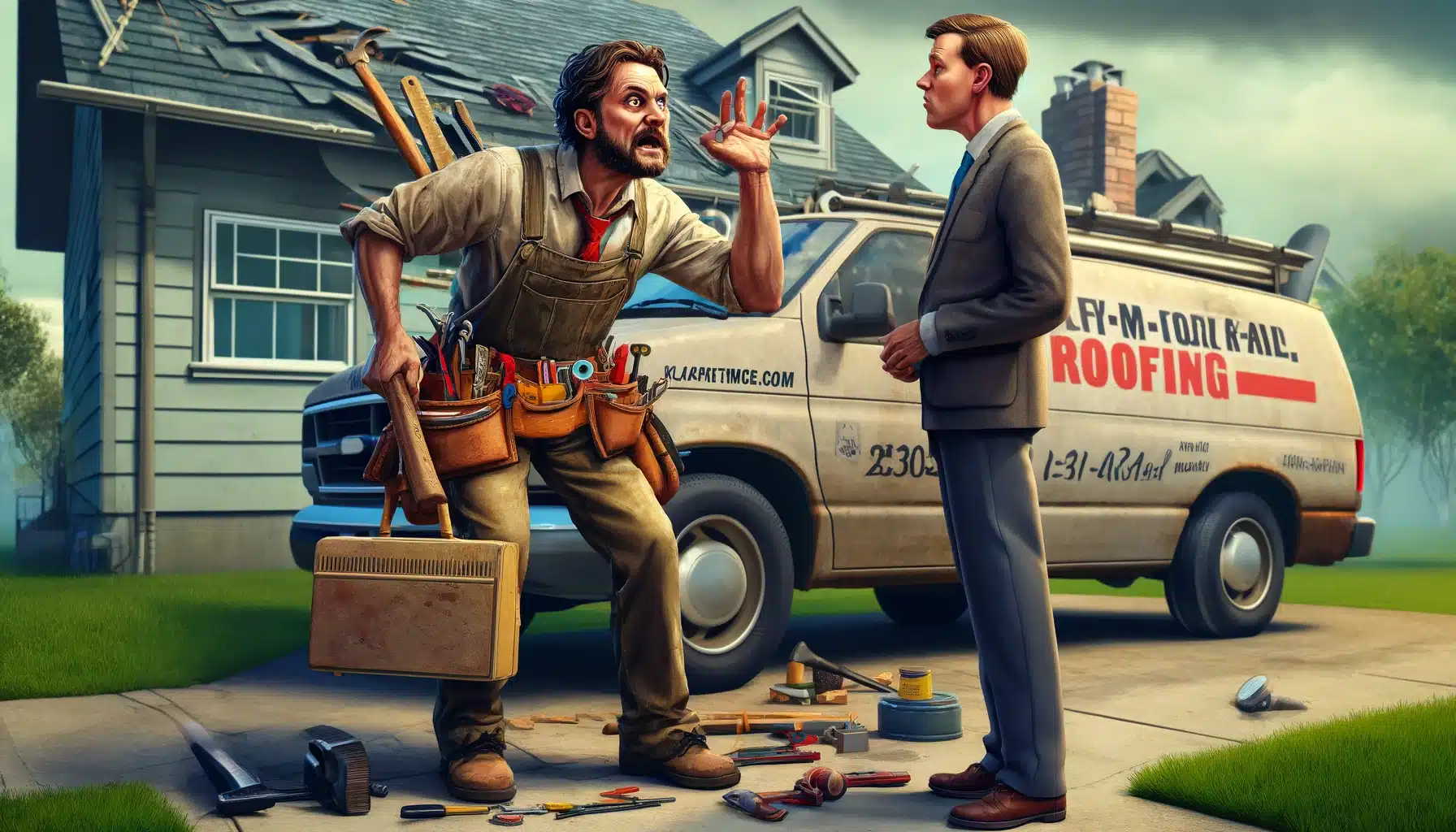 What's worse than roofers with a bad reputation? AI generated images of roofers with a bad reputation!