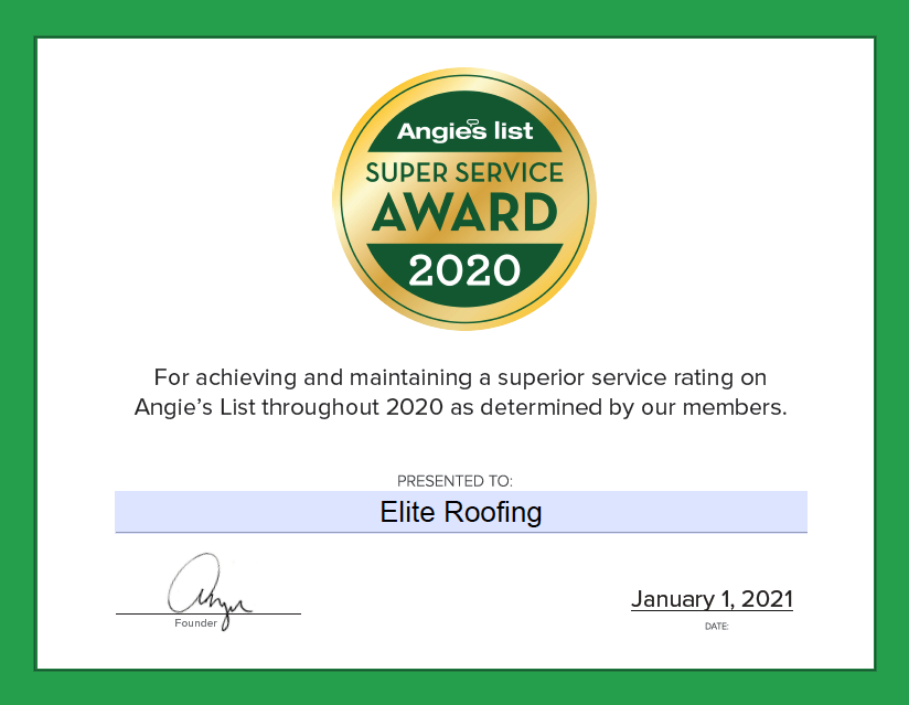 Angies List Super Service Award
